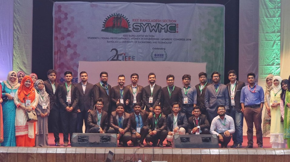 IEEE RUET SB Team in IEEE BDS SYWMC 2018