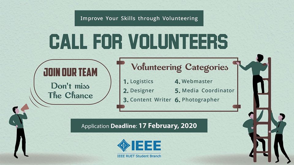 Call for Volunteers 2019-20