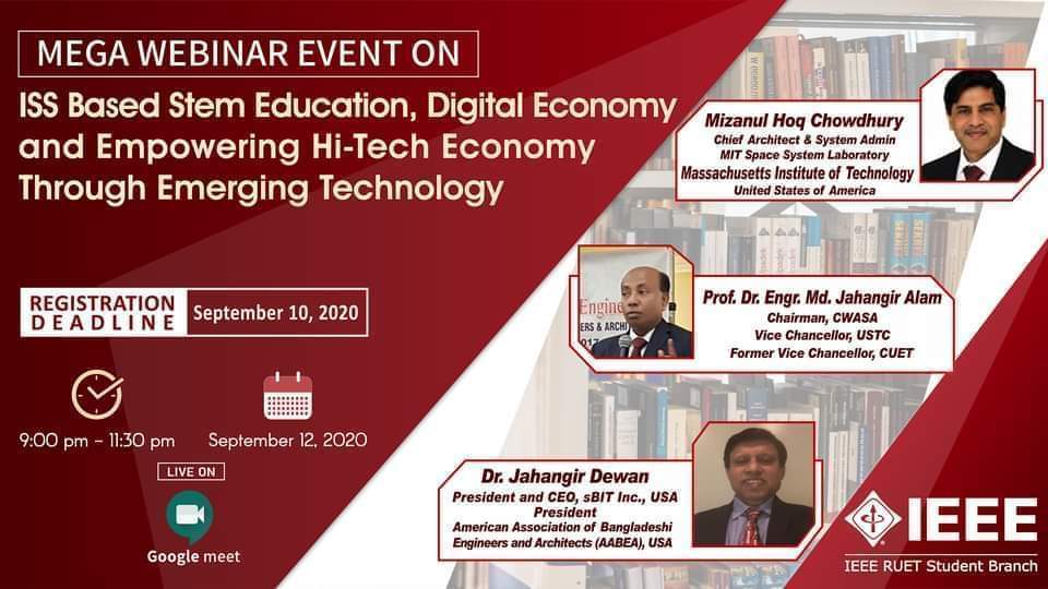 Mega Webinar Event on ISS based Stem Education, Digital Economy and Empowering Hi-Tech Technology