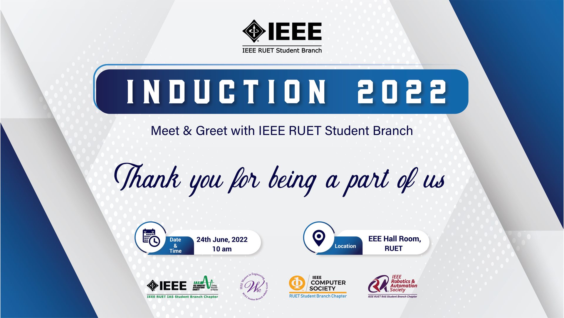 Induction 2022: Meet & Greet with IEEE RUET Student Branch